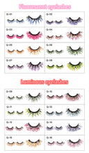 Load image into Gallery viewer, Starry sky luminous fluorescent color changing 25mm false eyelashes(AH5057)