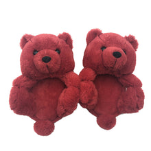 Load image into Gallery viewer, New style parent-child teddy bear slippers(Adult+children)