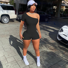 Load image into Gallery viewer, New ribbed one-shoulder jumpsuit AY1052