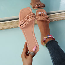 Load image into Gallery viewer, New one-word woven slippers (HPSD058)