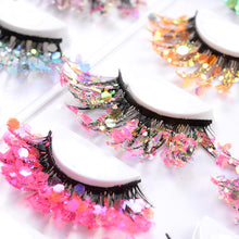 Load image into Gallery viewer, Starry sky luminous fluorescent color changing 25mm false eyelashes(AH5057)