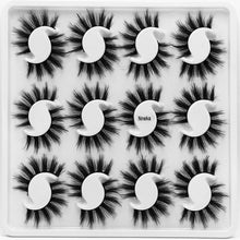Load image into Gallery viewer, 12 pairs of 25mm mink eyelashes