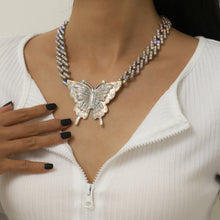 Load image into Gallery viewer, Hot selling retro micro-encrusted big butterfly neck chain