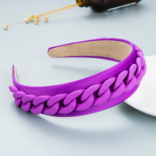 Load image into Gallery viewer, Fashion color chain macaron headband(AE4055)