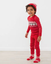 Load image into Gallery viewer, Christmas wave dot snowflake parent set