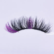Load image into Gallery viewer, Glitter pink colored false eyelashes moq 5 piece (AH5063)