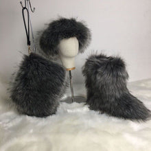 Load image into Gallery viewer, Hot selling fur set come(Headband bag boots ) HPSD142