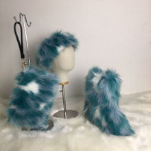 Load image into Gallery viewer, Hot selling fur set come(Headband bag boots ) HPSD142