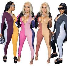 Load image into Gallery viewer, Hot Color matching slim jumpsuit OS2024