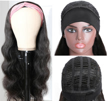 Load image into Gallery viewer, Human Hair Headband Natural Color Body Wave Wigs(AH5045)
