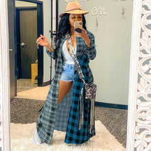 Load image into Gallery viewer, Fashion casual color plaid stitching jacket(AY1413)