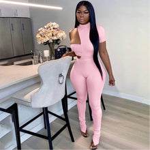 Load image into Gallery viewer, Three-piece suit of asymmetrical wrapped chest and split trousers AY1176