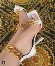 Load image into Gallery viewer, Hot sale metal chain stilettos