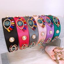 Load image into Gallery viewer, Hot sale rhinestone pearl eyes headband