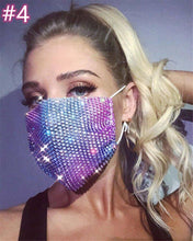 Load image into Gallery viewer, Fashion rhinestone decorative face mask(AE4103)