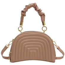 Load image into Gallery viewer, Fashionable pleated half round messenger bag(AB2066)