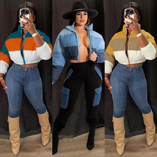 Load image into Gallery viewer, Fashion color matching cotton jacket(AY1464)