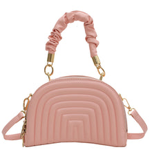Load image into Gallery viewer, Fashionable pleated half round messenger bag(AB2066)