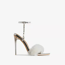 Load image into Gallery viewer, Fashion furry metal wind heels(HPSD178)