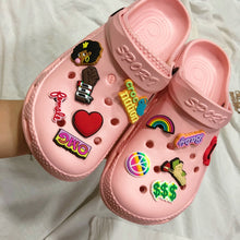 Load image into Gallery viewer, Explosive style colorful hole shoes Baotou sandals(HPSD094)