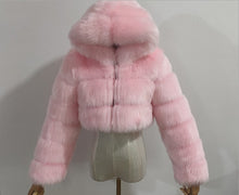 Load image into Gallery viewer, Faux Fur Jacket Faux Fox Fur Long Sleeve(AY1358)