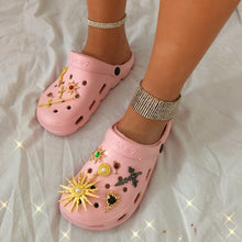 Load image into Gallery viewer, Explosive Rhinestone Hole Shoes Baotou Sandals(HPSD099)