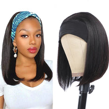 Load image into Gallery viewer, Headband Straight Bob Human Hair Wigs(AH5044)