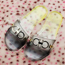 Load image into Gallery viewer, New colorful gradient flat slippers HPSD075