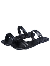 Load image into Gallery viewer, Hot sale flat square toe two-wear sandals