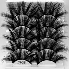 Load image into Gallery viewer, 5 pairs of 25mm mink eyelashes