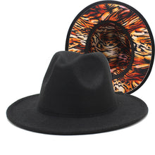 Load image into Gallery viewer, Printed double-sided color matching jazz hat(AE4073)