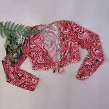 Load image into Gallery viewer, Fashion Print Four Piece Split Bikini(AY1743)