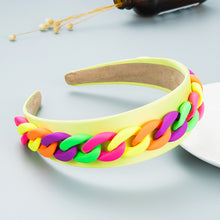 Load image into Gallery viewer, Fashion color chain macaron headband(AE4055)