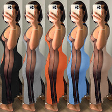 Load image into Gallery viewer, Solid color sexy split dress AY2937
