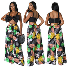 Load image into Gallery viewer, Fashion casual pattern printed wide leg pants AY2942
