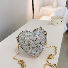 Load image into Gallery viewer, Fashion rhinestone love crossbody bag AB2124
