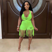 Load image into Gallery viewer, Tassel shorts two-piece set AY2872

