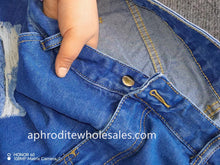 Load image into Gallery viewer, fashion distressed denim flared pants AY3172

