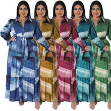 Load image into Gallery viewer, Fashion shirt long dress AY3105
