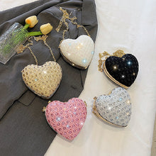 Load image into Gallery viewer, Fashion rhinestone love crossbody bag AB2124
