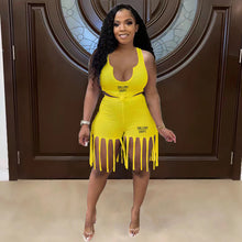 Load image into Gallery viewer, Tassel shorts two-piece set AY2872
