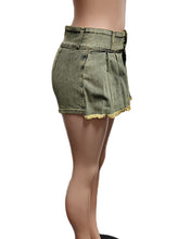 Load image into Gallery viewer, Stretch denim cotton mini skirt AY3093
