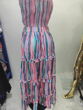 Load image into Gallery viewer, Sexy striped long skirt two-piece set AY3082
