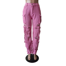 Load image into Gallery viewer, Fashion pocket denim pants AY3013
