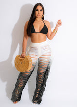 Load image into Gallery viewer, Sexy gradient beach tassel knitted pants casual set AY2859
