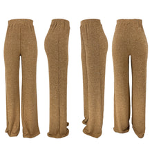 Load image into Gallery viewer, Solid color ultra soft colored cotton ribbed casual pants AY2884
