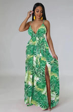 Load image into Gallery viewer, Printed drawstring long dress AY2931
