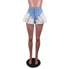 Load image into Gallery viewer, Fashion denim patchwork shorts AY3046
