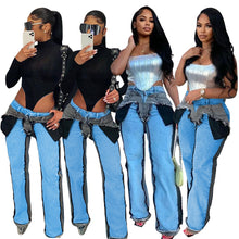Load image into Gallery viewer, Fashion patchwork jeans AY3162
