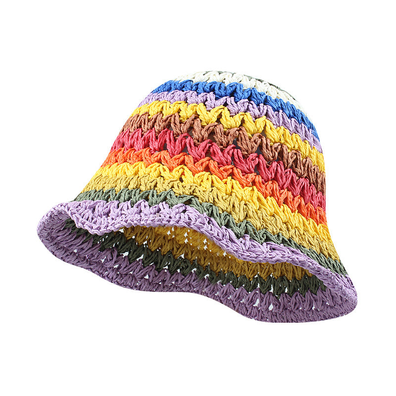 fashion rainbow fisherman hat bucket hat AE4129